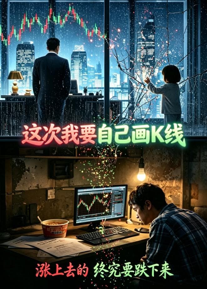 这次我要自己画K线海报